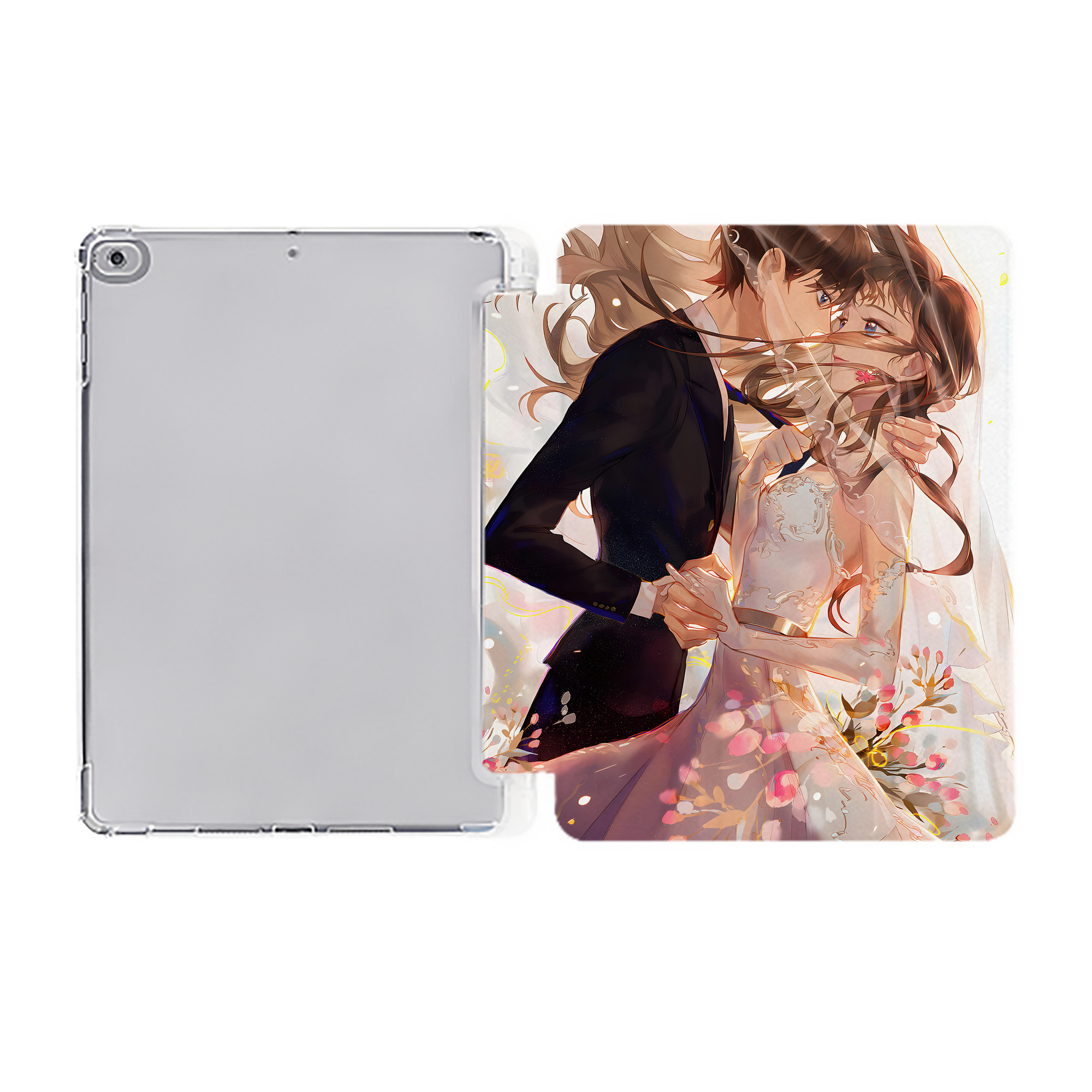 （画像用） 名探偵コナン Detective Conan IPad ケース ペン収納付き 三つ折りスタンド PUレザー×シリコン 対応機種9.5/10.5/10.9インチ